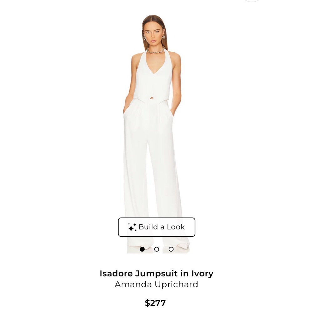 Amanda Uprichard Elegant Ivory Jumpsuit